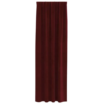 Blackout Curtains 2 pcs Wine Red 140 x 260 cm Velvet