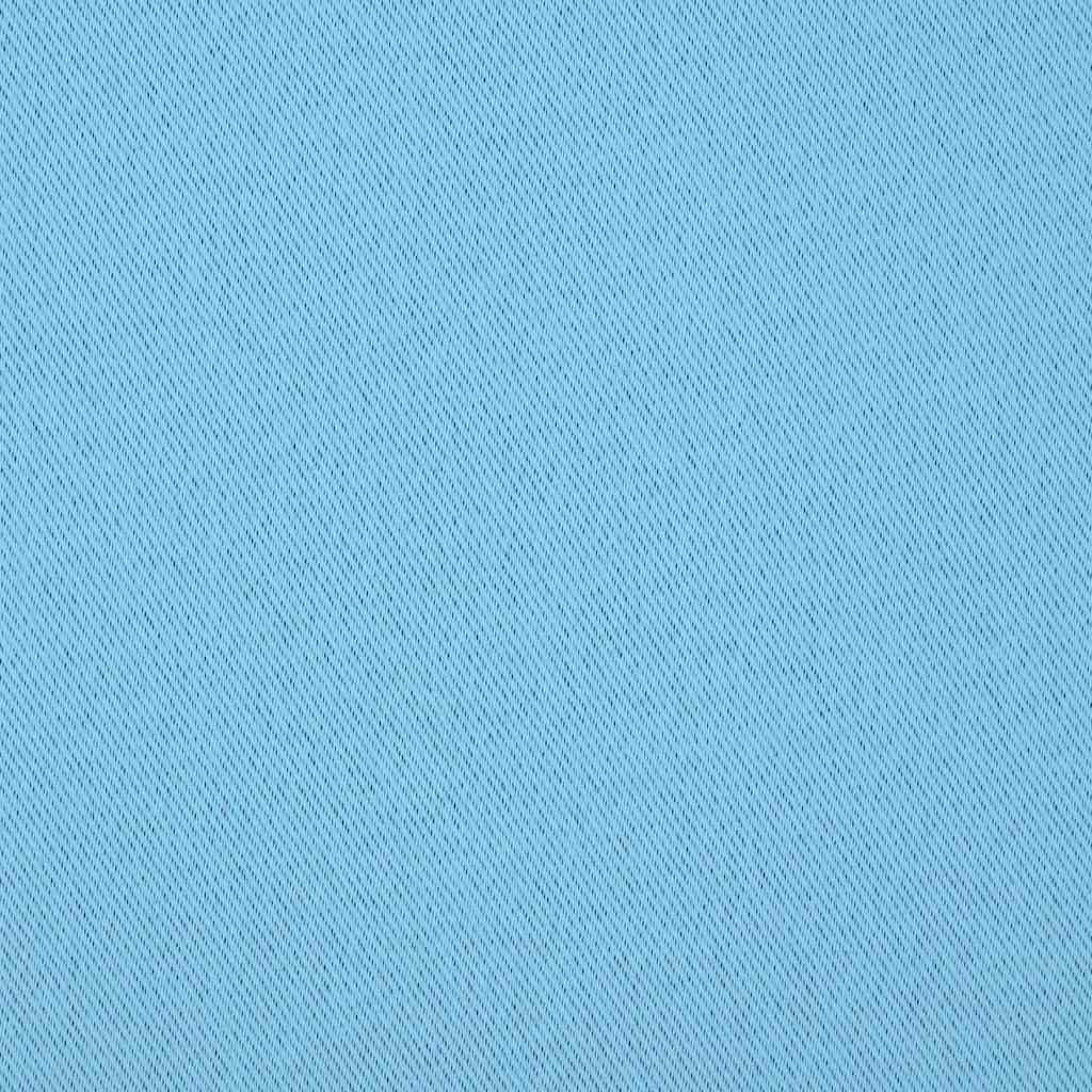 Blackout Curtains with Rings 2 pcs Light Blue 140 x 140 cm