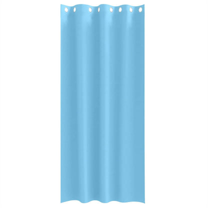Blackout Curtains with Rings 2 pcs Light Blue 245 x 140 cm