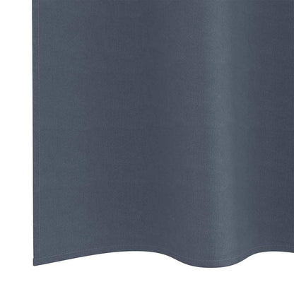 Blackout Curtains with Rings 2 pcs Anthracite 245 x 140 cm