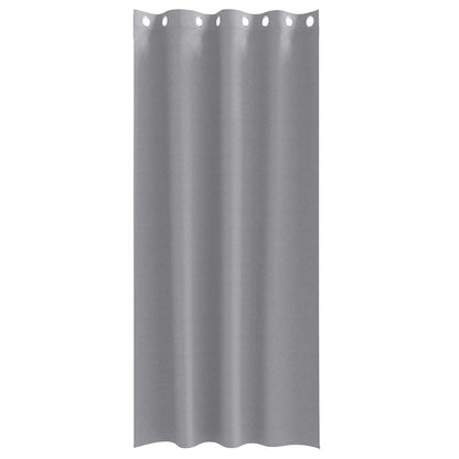 Blackout Curtains with Rings 2 pcs Light Grey 225 x 140 cm