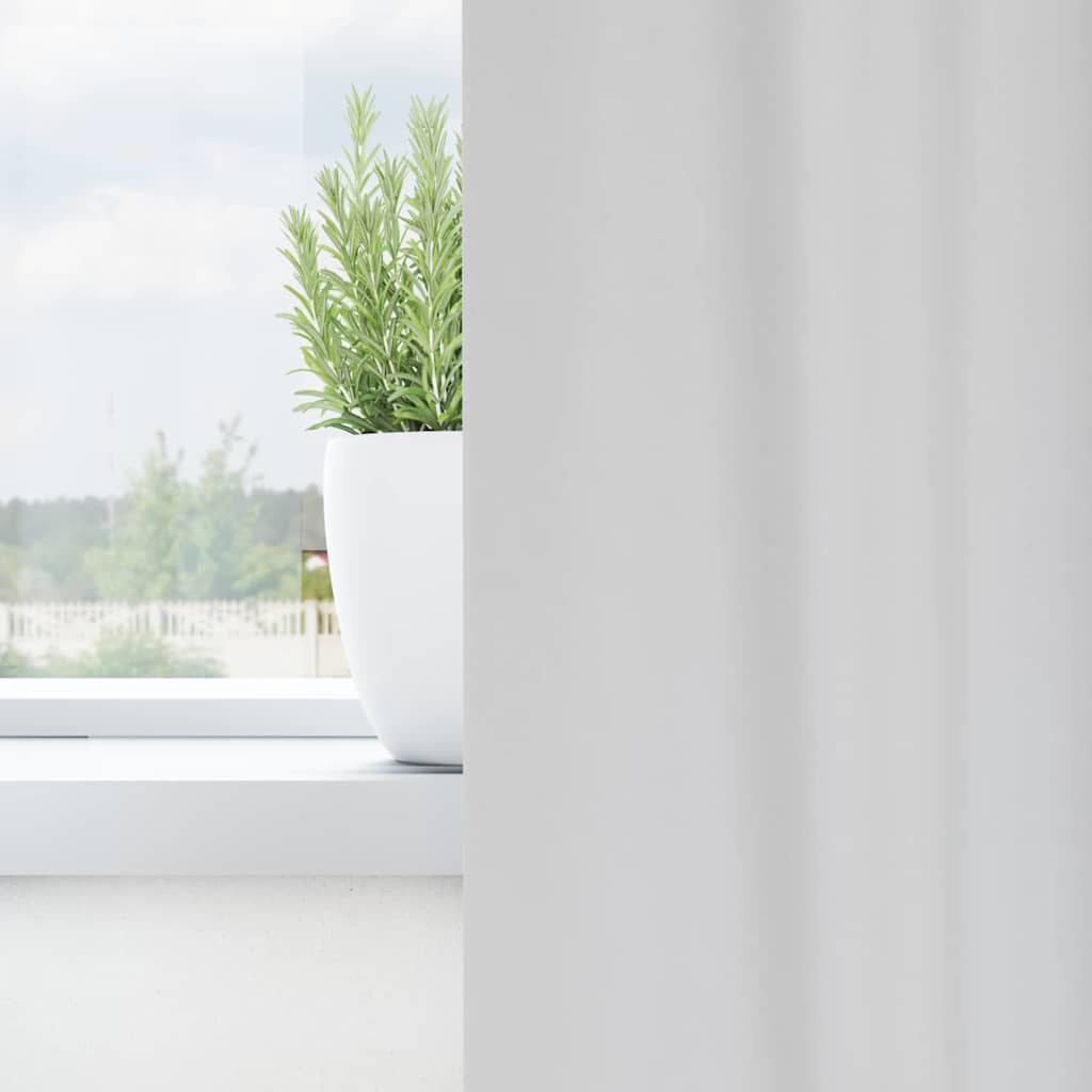 Blackout Curtains with Rings 2 pcs Pale Grey 175 x 140 cm