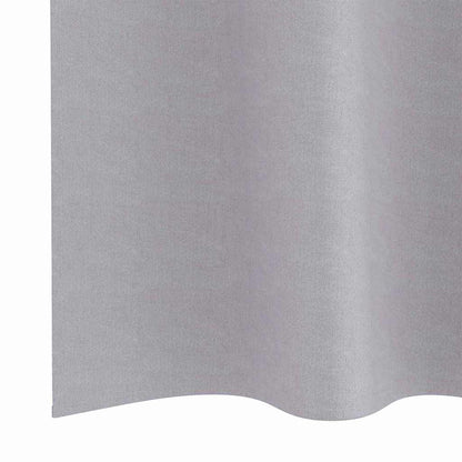 Blackout Curtains with Rings 2 pcs Metal Grey 260 x 140 cm