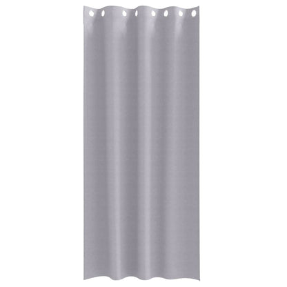 Blackout Curtains with Rings 2 pcs Metal Grey 260 x 140 cm