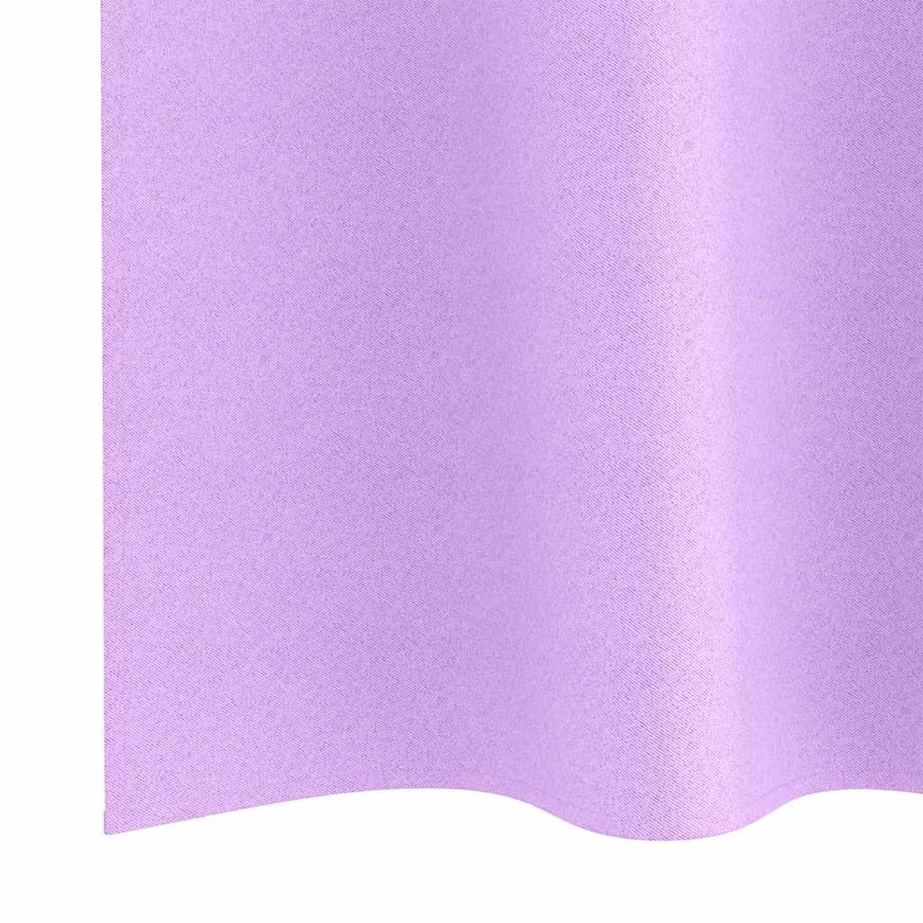 Blackout Curtains with Rings 2 pcs Purple 245 x 140 cm