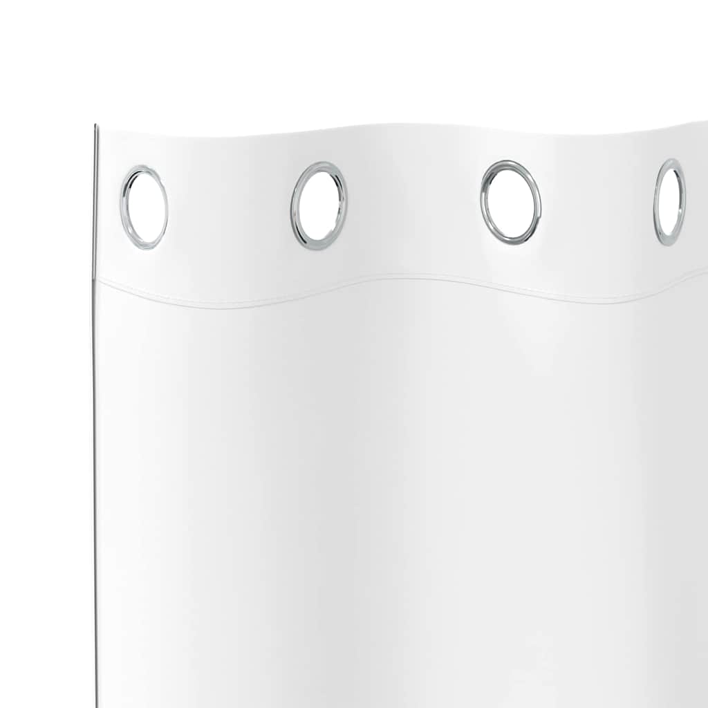 Blackout Curtains with Rings 2 pcs Pure White 225 x 140 cm