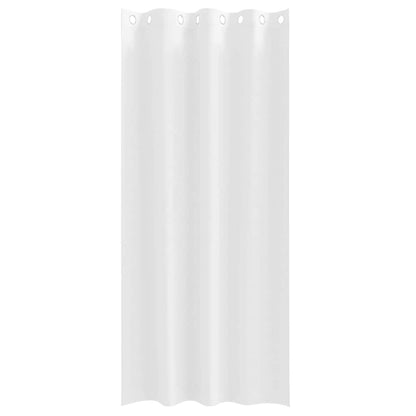 Blackout Curtains with Rings 2 pcs Pure White 225 x 140 cm