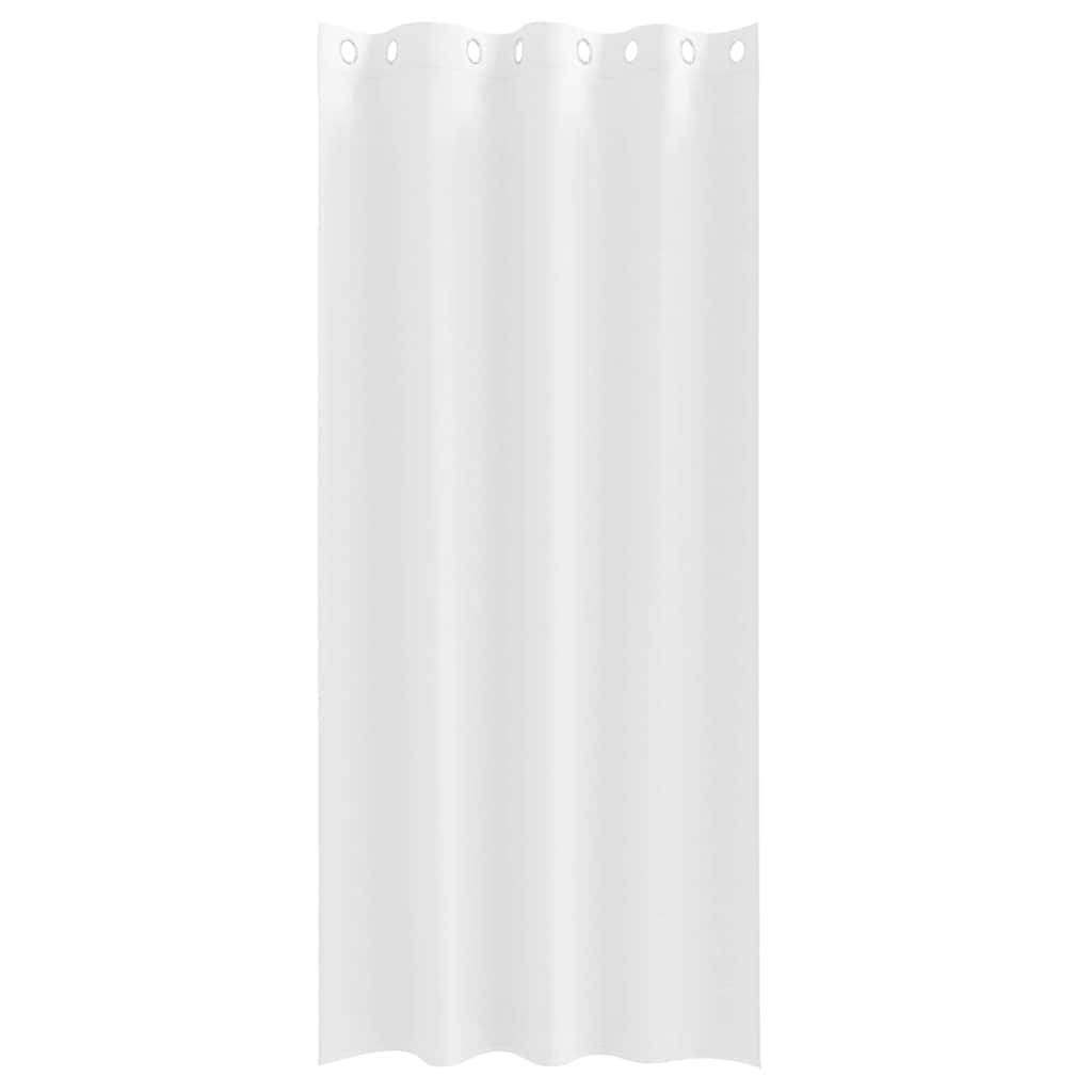 Blackout Curtains with Rings 2 pcs Pure White 260 x 140 cm