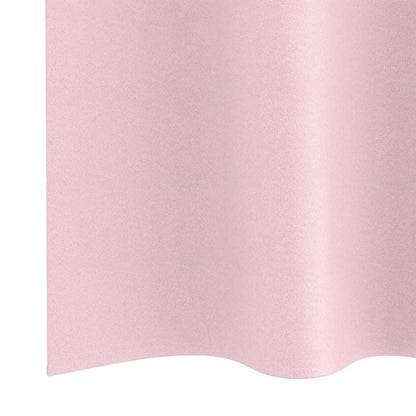 Blackout Curtains with Rings 2 pcs Baby Pink 140 x 140 cm