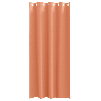 Blackout Curtains with Rings 2 pcs Terracotta 225 x 140 cm