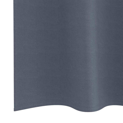Blackout Curtains with Rings 2 pcs Anthracite 140 x 140 cm