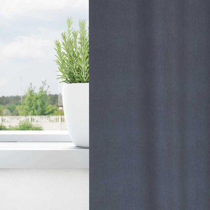 Blackout Curtains with Rings 2 pcs Anthracite 245 x 140 cm