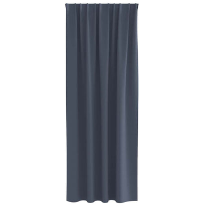 Blackout Curtains with Rings 2 pcs Anthracite 260 x 140 cm