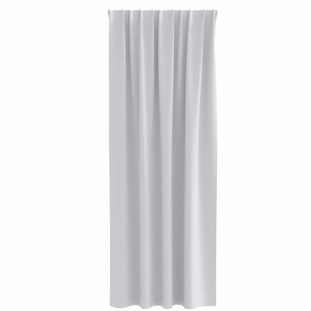 Blackout Curtains with Rings 2 pcs Pale Grey 225 x 140 cm