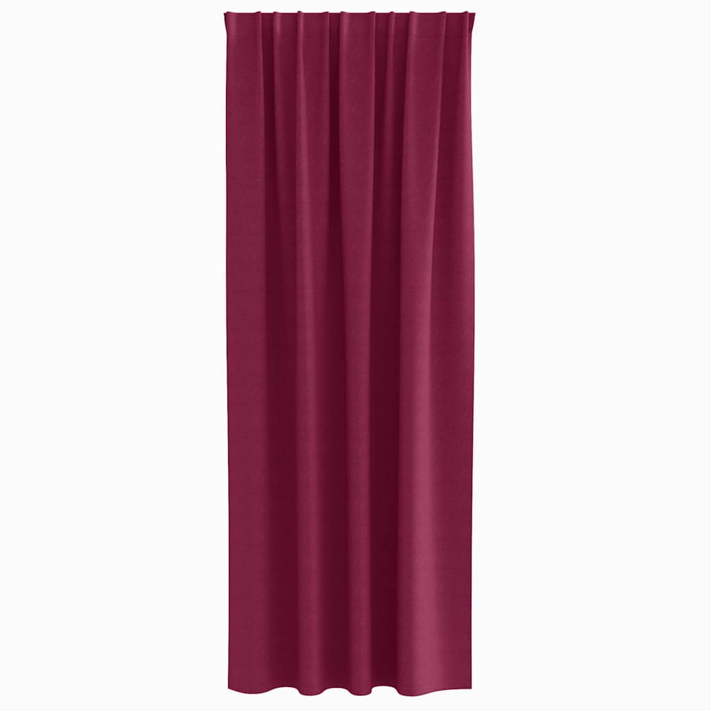 Blackout Curtains with Rings 2 pcs Wine Red 245 x 140 cm