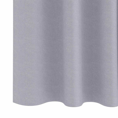 Blackout Curtains with Rings 2 pcs Metal Grey 245 x 140 cm