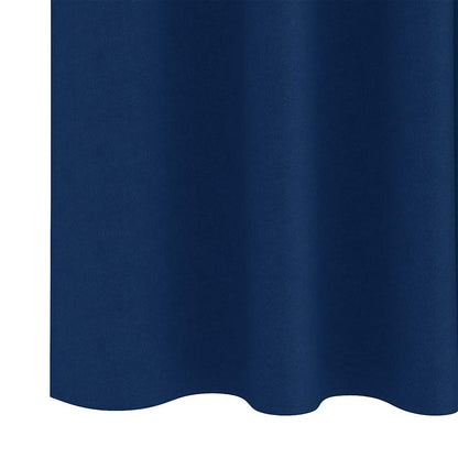 Blackout Curtains with Rings 2 pcs Dark Blue 175 x 140 cm