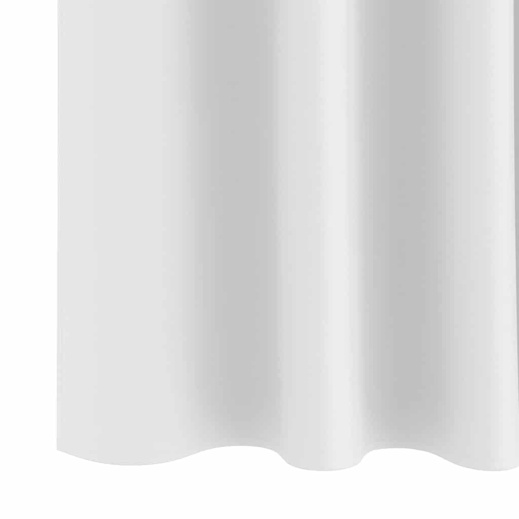 Blackout Curtains with Rings 2 pcs Pure White 225 x 140 cm