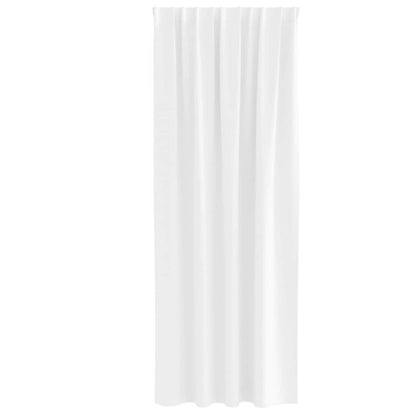 Blackout Curtains with Rings 2 pcs Pure White 225 x 140 cm