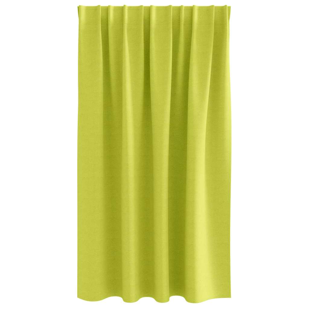 Blackout Curtains with Rings 2 pcs Green 140 x 140 cm Polyester