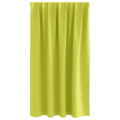 Blackout Curtains with Rings 2 pcs Green 140 x 140 cm Polyester