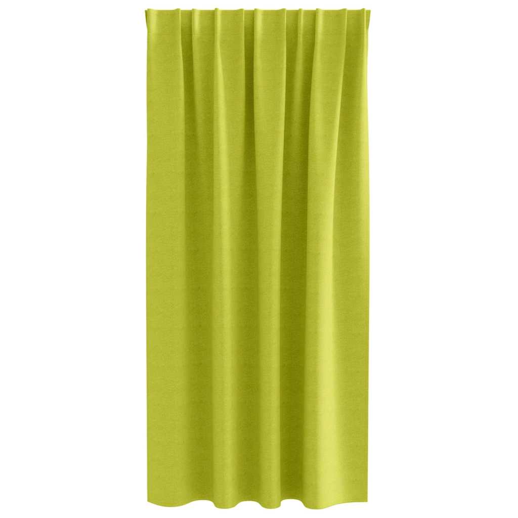 Blackout Curtains with Rings 2 pcs Green 175 x 140 cm Polyester