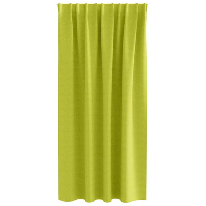 Blackout Curtains with Rings 2 pcs Green 175 x 140 cm Polyester