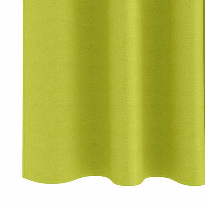 Blackout Curtains with Rings 2 pcs Green 245 x 140 cm Polyester