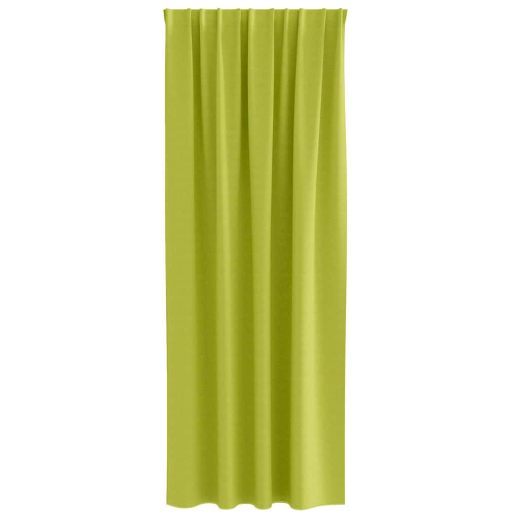 Blackout Curtains with Rings 2 pcs Green 245 x 140 cm Polyester