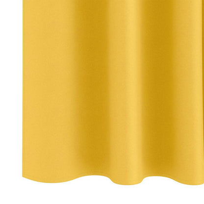 Blackout Curtains with Rings 2 pcs Mustard Yellow 260 x 140 cm