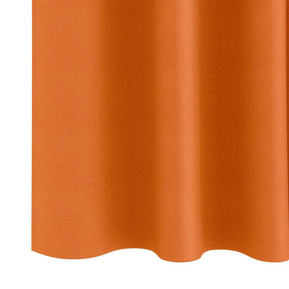 Blackout Curtains with Rings 2 pcs Orange 175 x 140 cm