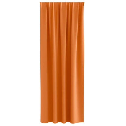 Blackout Curtains with Rings 2 pcs Bright Orange 225 x 140 cm