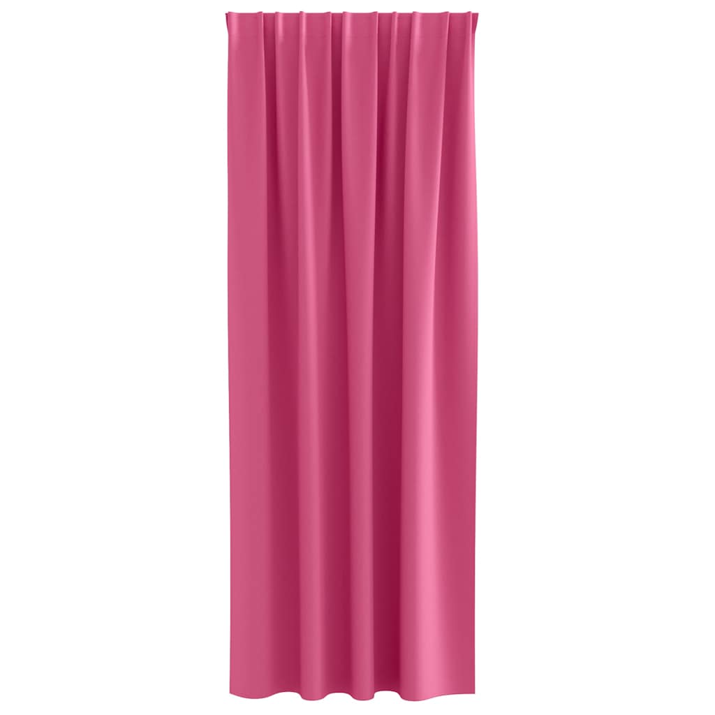 Blackout Curtains with Rings 2 pcs Bright Pink 245 x 140 cm