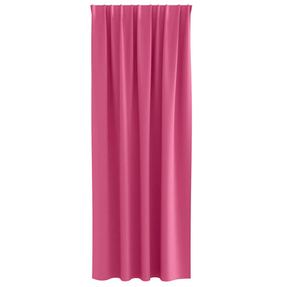 Blackout Curtains with Rings 2 pcs Bright Pink 260 x 140 cm