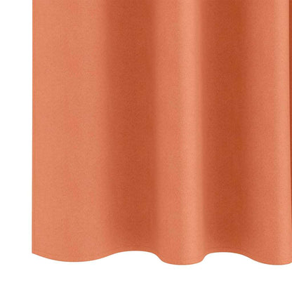 Blackout Curtains with Rings 2 pcs Terracotta 175 x 140 cm