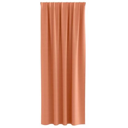 Blackout Curtains with Rings 2 pcs Terracotta 225 x 140 cm