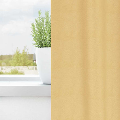 Blackout Curtains with Rings 2 pcs Beige 260 x 140 cm Polyester