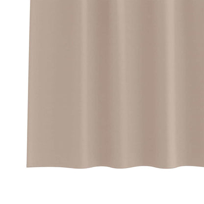 Blackout Curtains with Rings 2 pcs Taupe 225 x 140 cm Polyester
