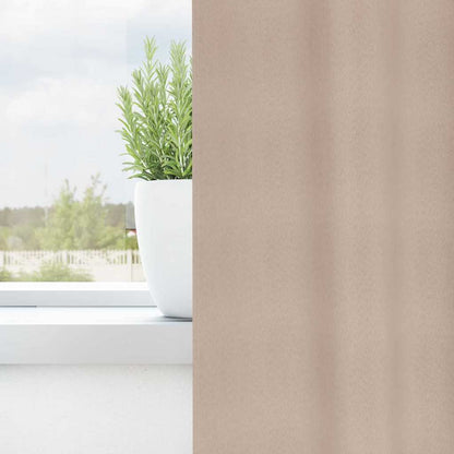 Blackout Curtains with Rings 2 pcs Taupe 260 x 140 cm Polyester