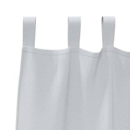 Blackout Curtains with Rings 2 pcs Light Grey 140 x 140 cm