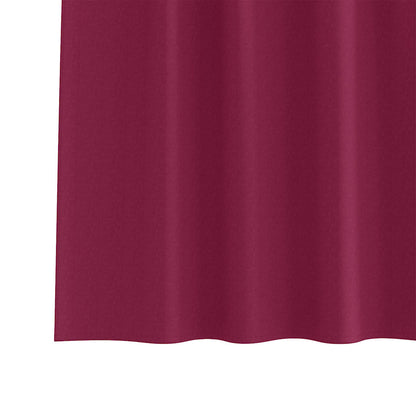 Blackout Curtains with Rings 2 pcs Wine Red 260 x 140 cm