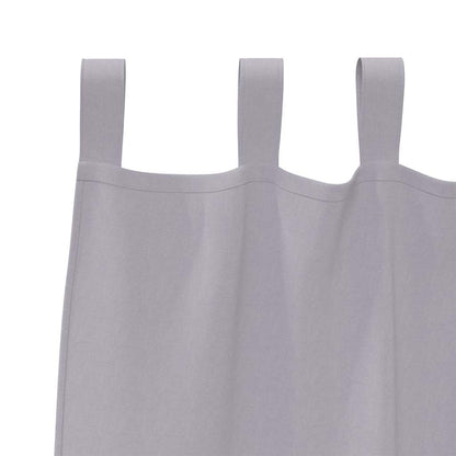 Blackout Curtains with Rings 2 pcs Metal Grey 175 x 140 cm