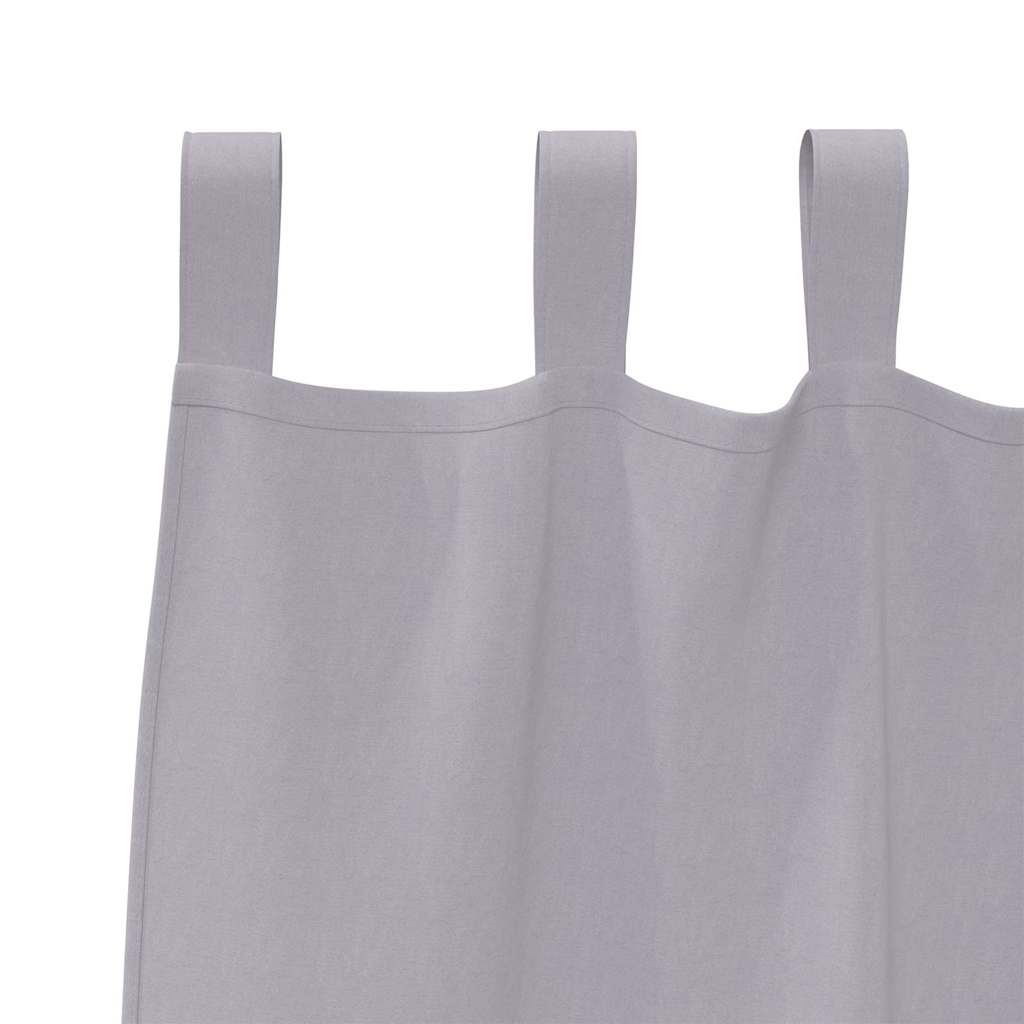 Blackout Curtains with Rings 2 pcs Metal Grey 260 x 140 cm