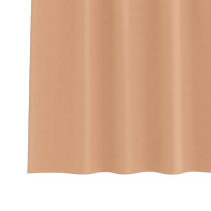 Blackout Curtains with Rings 2 pcs Light Brown 260 x 140 cm