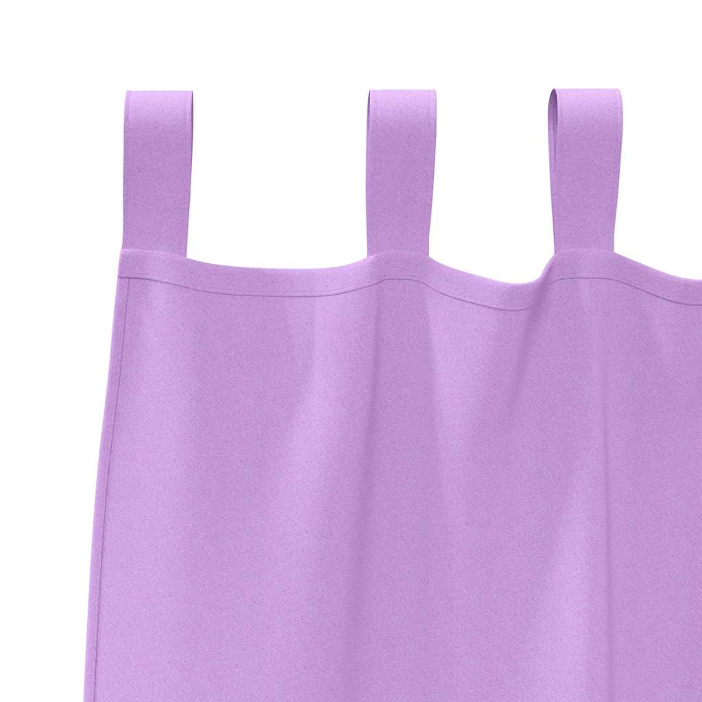 Blackout Curtains with Rings 2 pcs Purple 175 x 140 cm