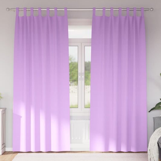 Blackout Curtains with Rings 2 pcs Purple 245 x 140 cm