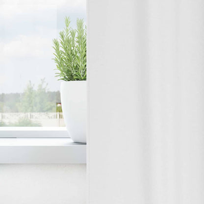 Blackout Curtains with Rings 2 pcs Pure White 175 x 140 cm
