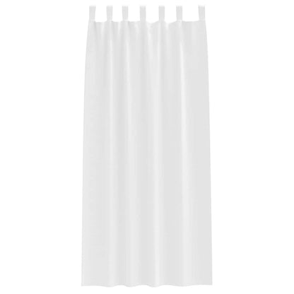 Blackout Curtains with Rings 2 pcs Pure White 245 x 140 cm