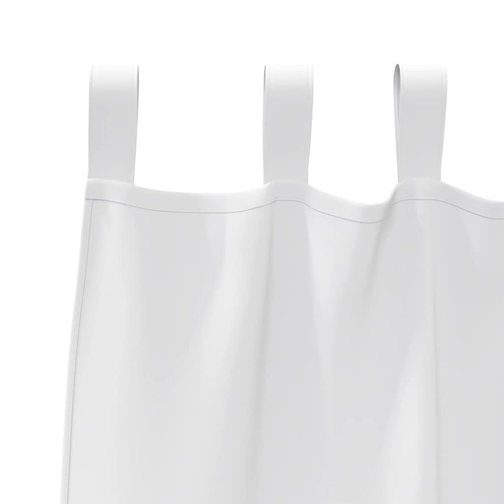 Blackout Curtains with Rings 2 pcs Pure White 260 x 140 cm