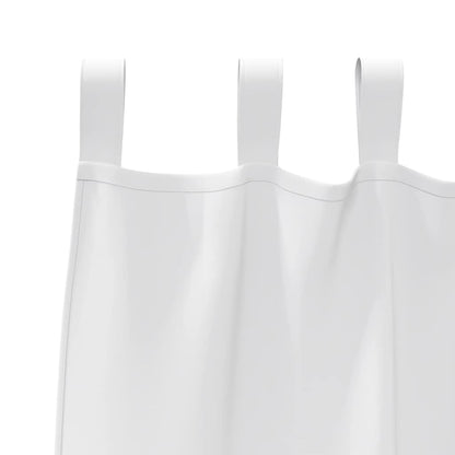 Blackout Curtains with Rings 2 pcs Pure White 260 x 140 cm